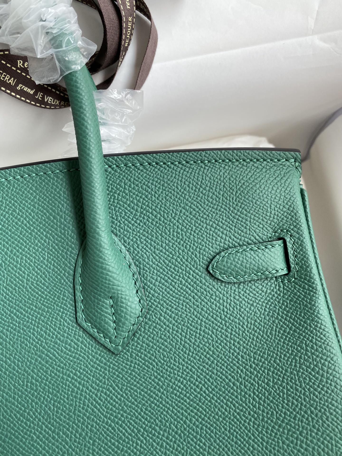 Hermes Birkin 25CM Epsom Leather Handbag Green